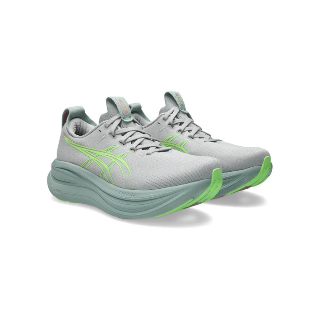 ASICS GEL-NIMBUS 28 Cloud Grey Illuminate Green