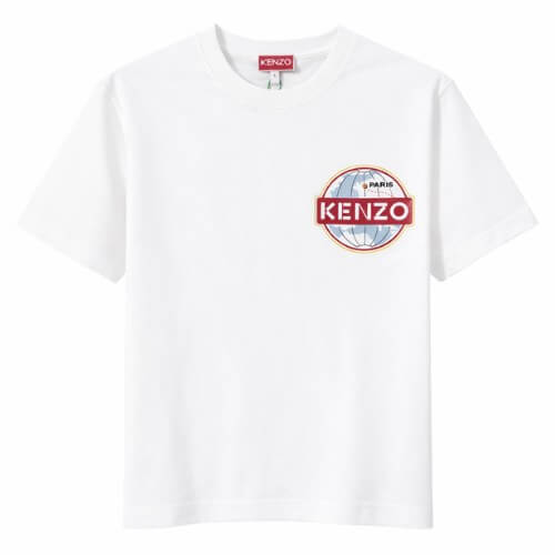 Kenzo Paris Logo Cotton T-Shirt White