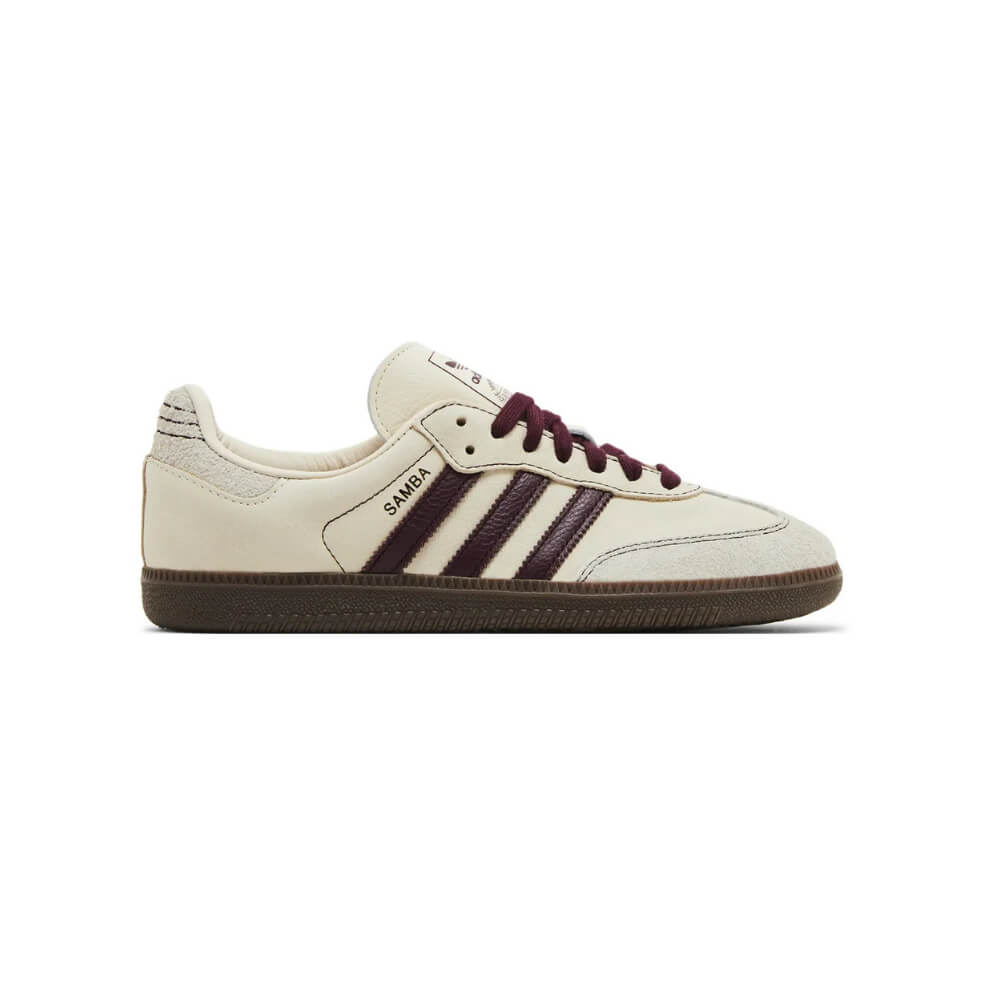 Adidas Samba OG Cream Burgundy Gum Suede