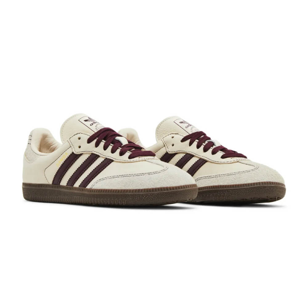 Adidas Samba OG Cream Burgundy Gum Suede