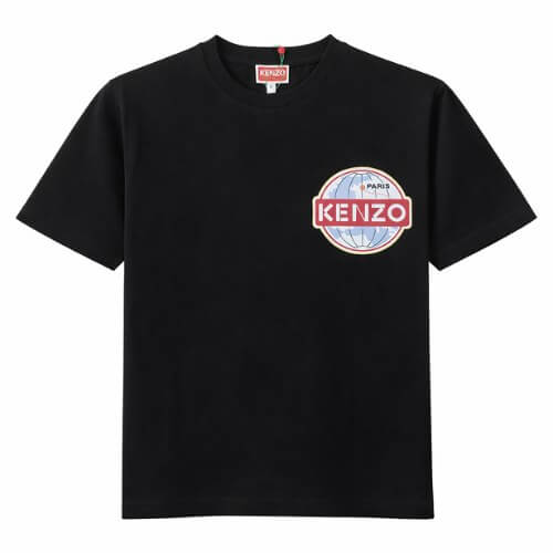 Kenzo Paris Logo Cotton T-Shirt Black