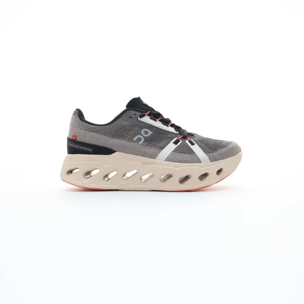 On Cloud eclipse running shoe brown beige and orange unisex