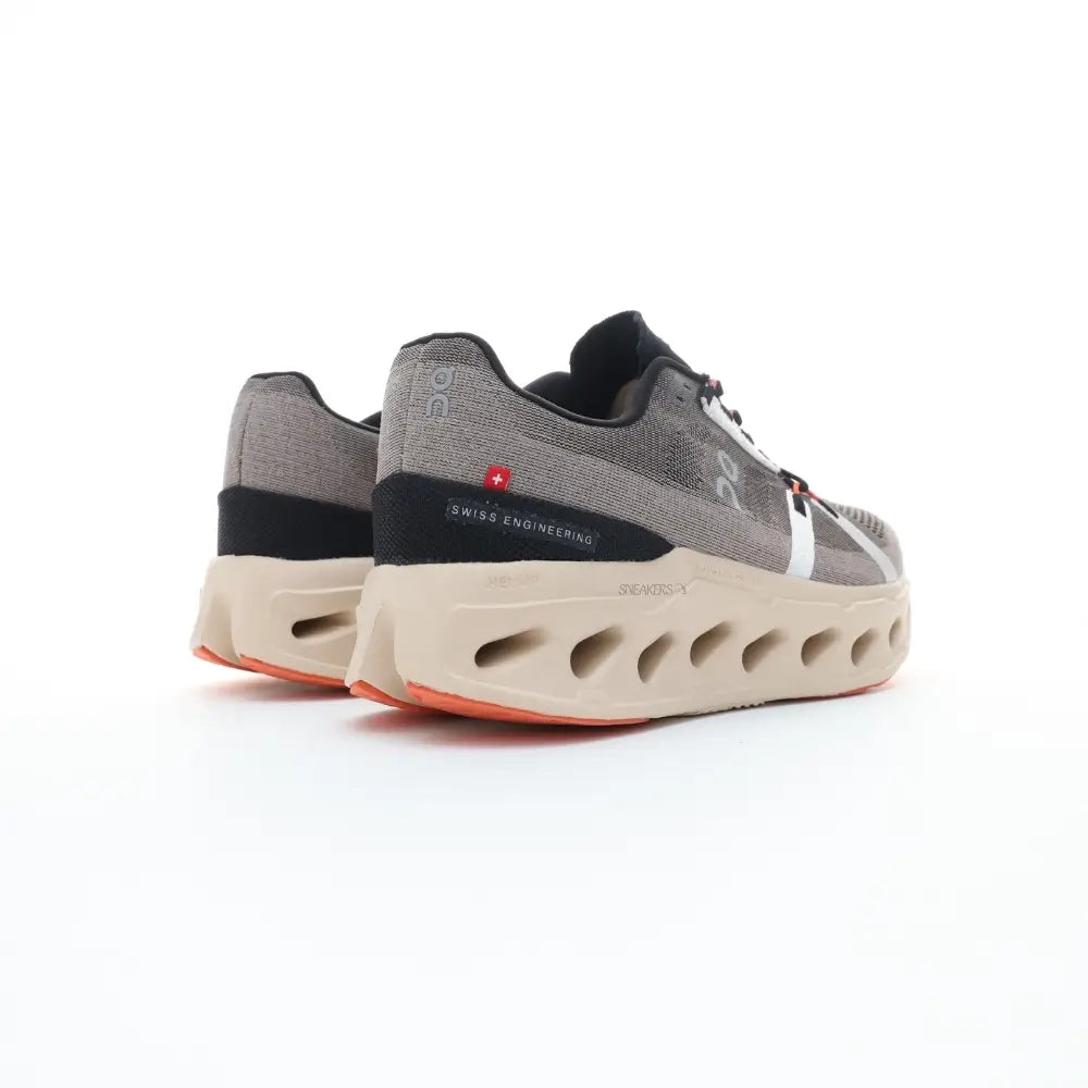 On Cloud eclipse running shoe brown beige and orange unisex