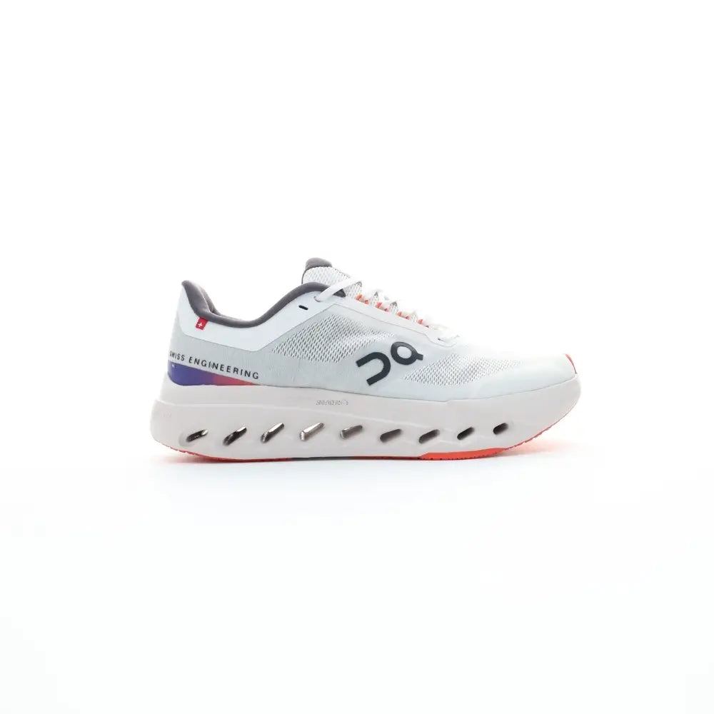 On Cloudsurfer Next white purple orange lifestyle shoe unisex
