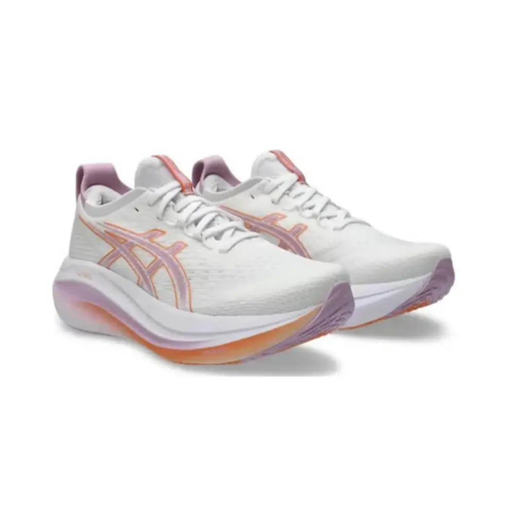 ASICS Gel Nimbus 27 White Light Ube Running Shoes