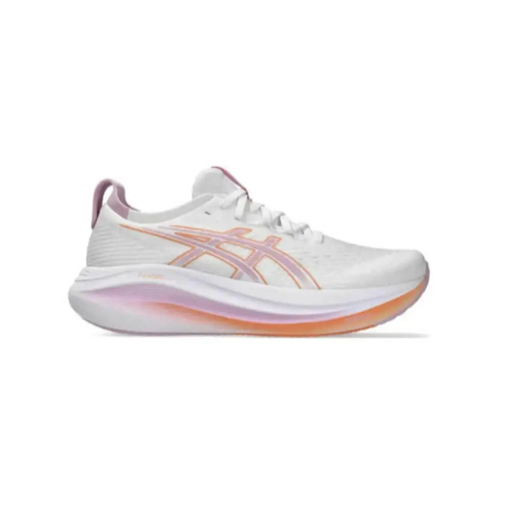 ASICS Gel Nimbus 27 White Light Ube Running Shoes