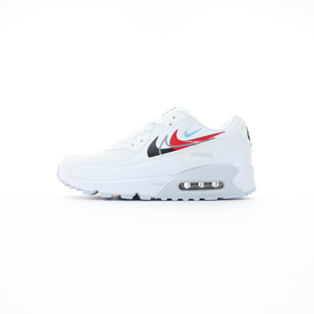 Nike Air Max 90 White Multi Swoosh