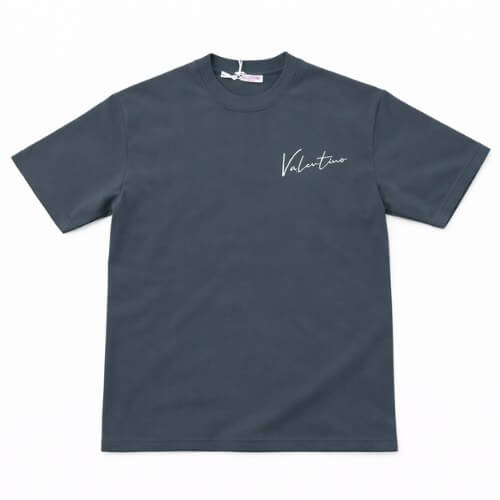 Valentino V Logo Cotton T-Shirt Olive Green
