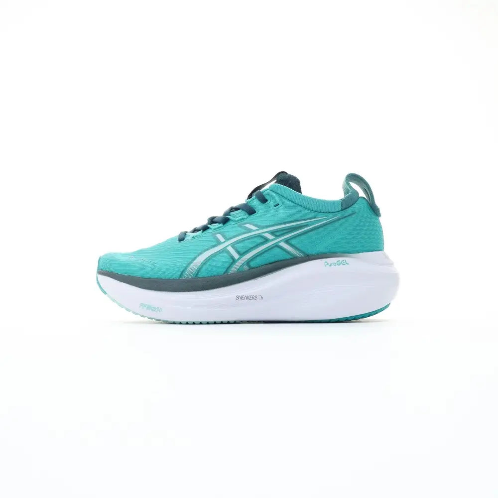 Asics Gel-Nimbus 27 running shoe turquoise edition unisex