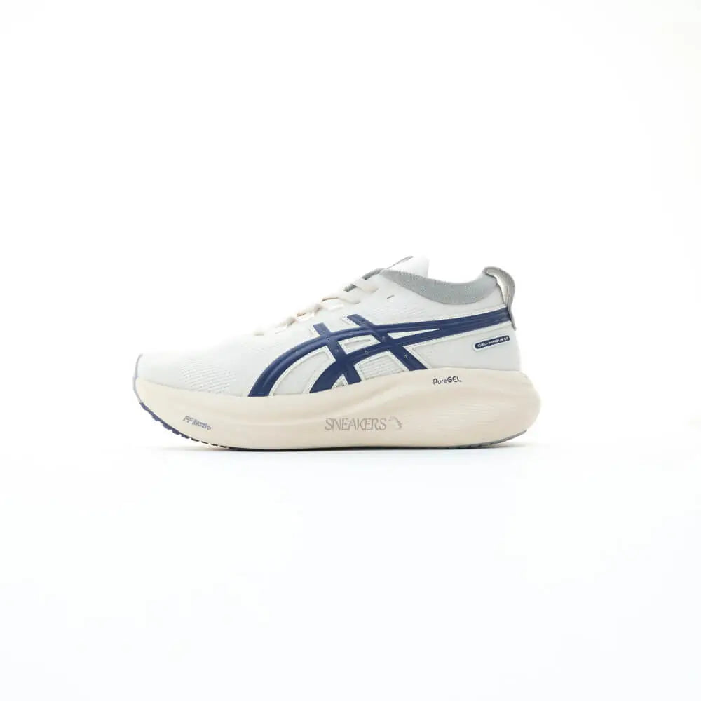 ASICS GEL-Nimbus 27 White Indigo Blue