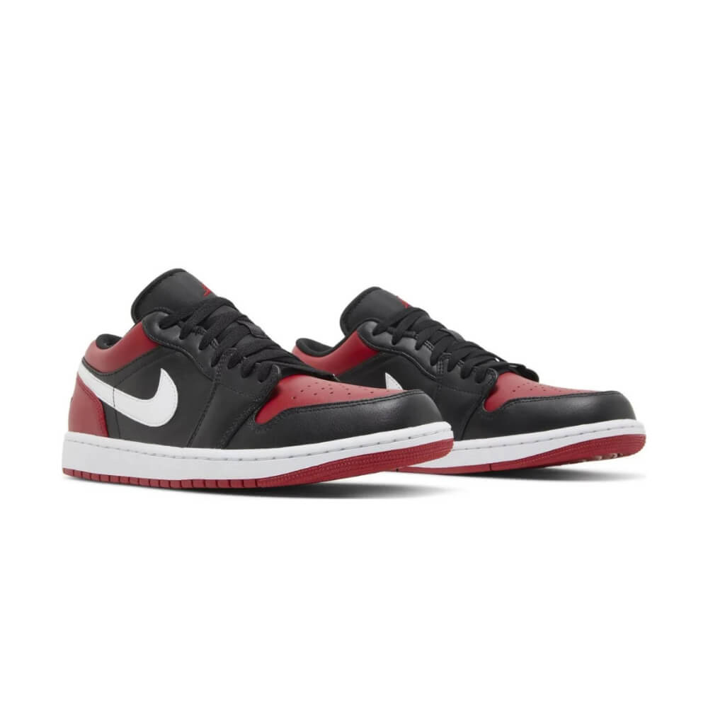 Air Jordan 1 Low Bred Black Red White