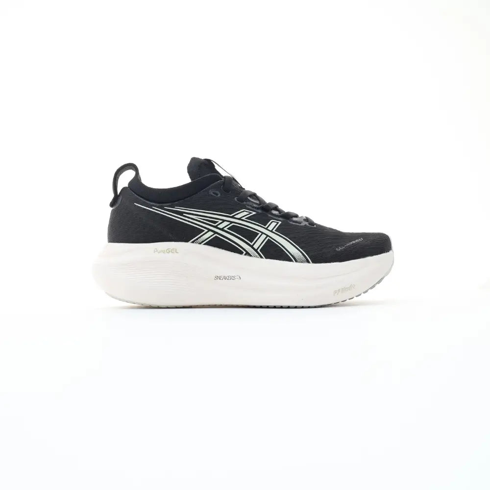 Asics Gel-Nimbus 27 Black/white Lifestyle Shoe Unisex Comfort