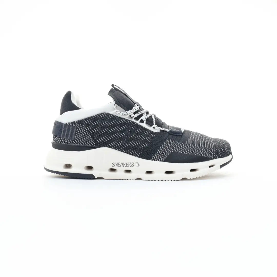 On Cloudnova Black White Sneakers