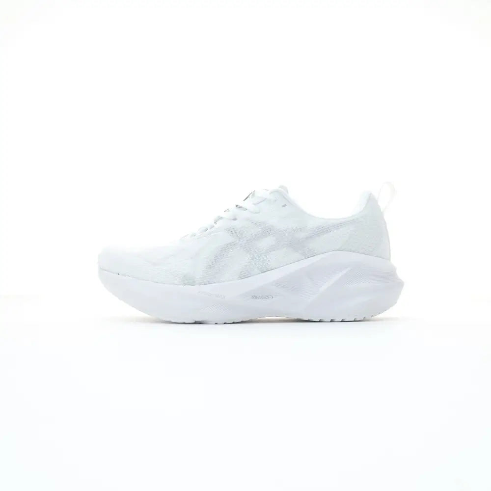 Asics Novablast 5 running shoe unisex white glacier grey