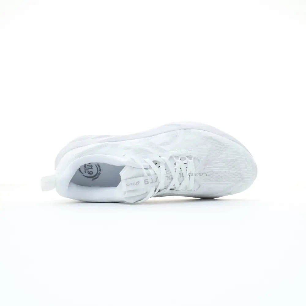 Asics Novablast 5 running shoe unisex white glacier grey