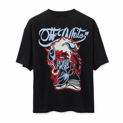 Off-White Oversized Graphic T-Shirt Black