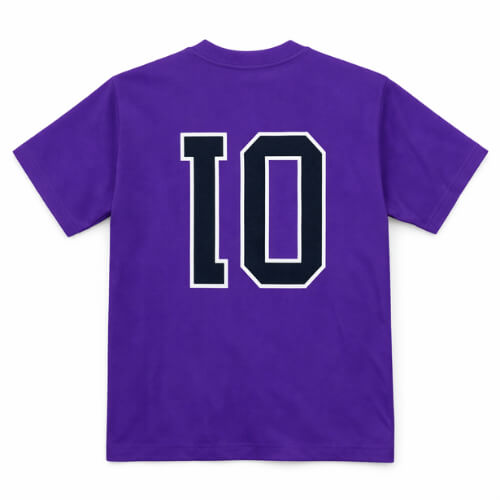 Balenciaga Oversized Logo Cotton T-Shirt Purple