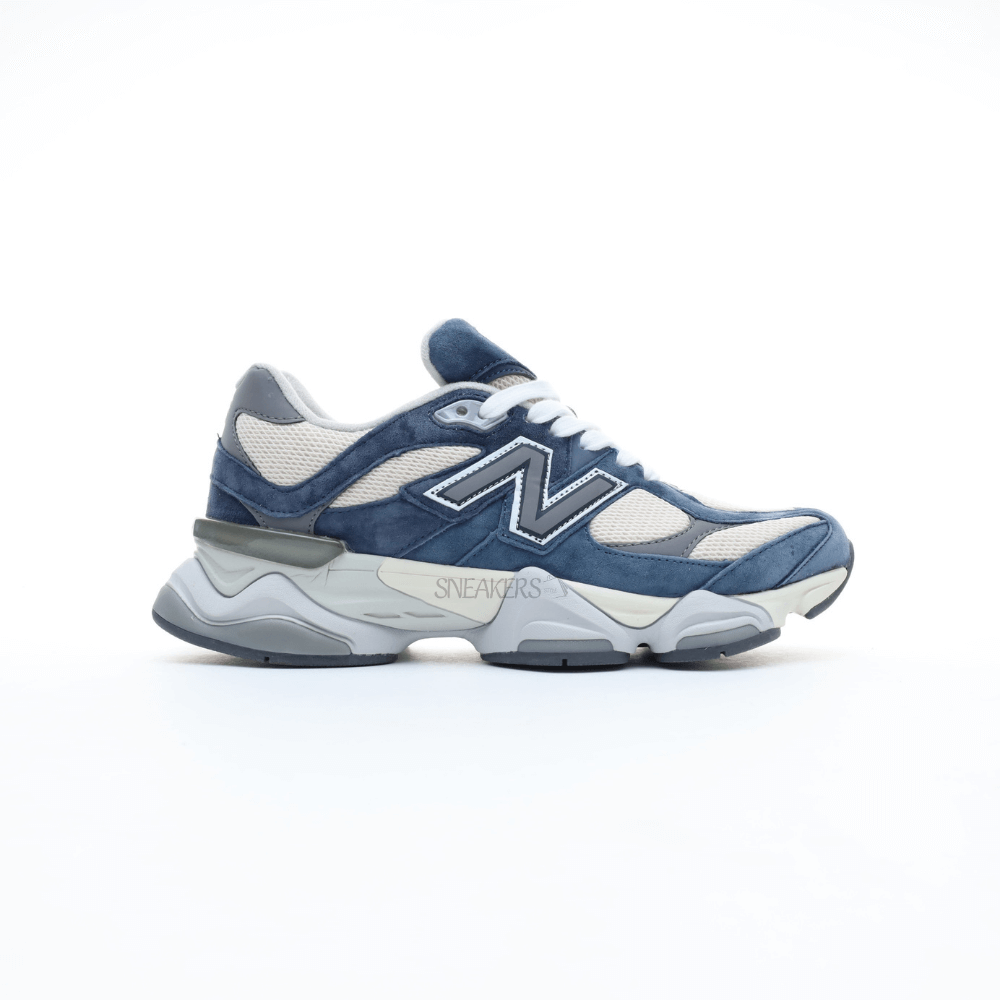 New Balance 9060 Blue Suede Cream