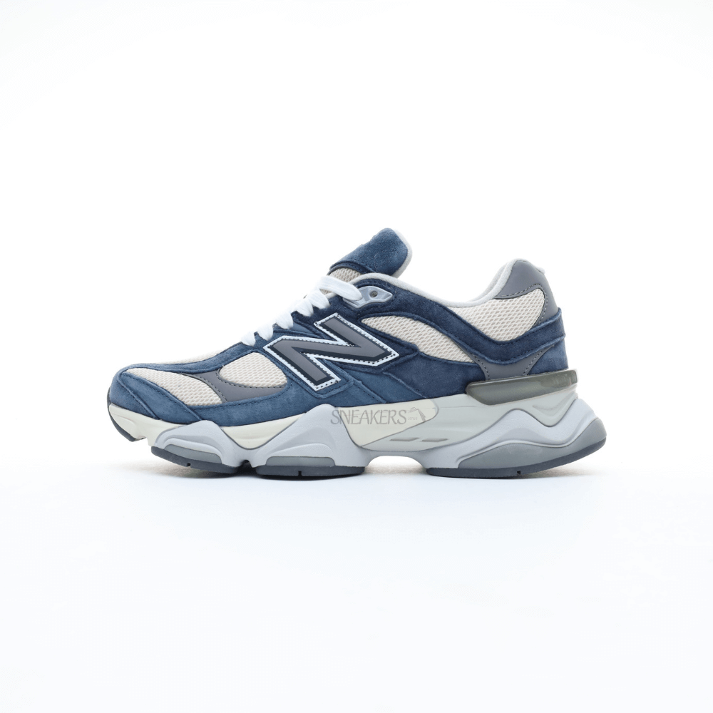 New Balance 9060 Blue Suede Cream