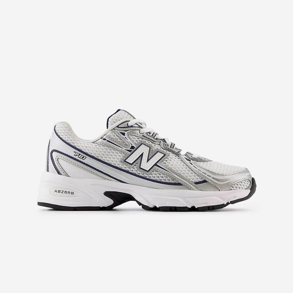 New Balance 740 White Silver Navy Shoes