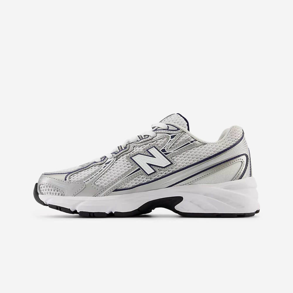 New Balance 740 White Silver Navy Shoes