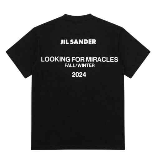 Jil Sander Looking For Miracles Cotton T-Shirt Black