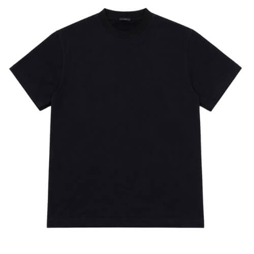 Balenciaga Distressed Logo Cotton T-Shirt Black
