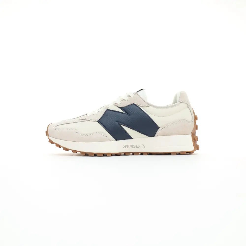 New Balance 327 White Navy Blue