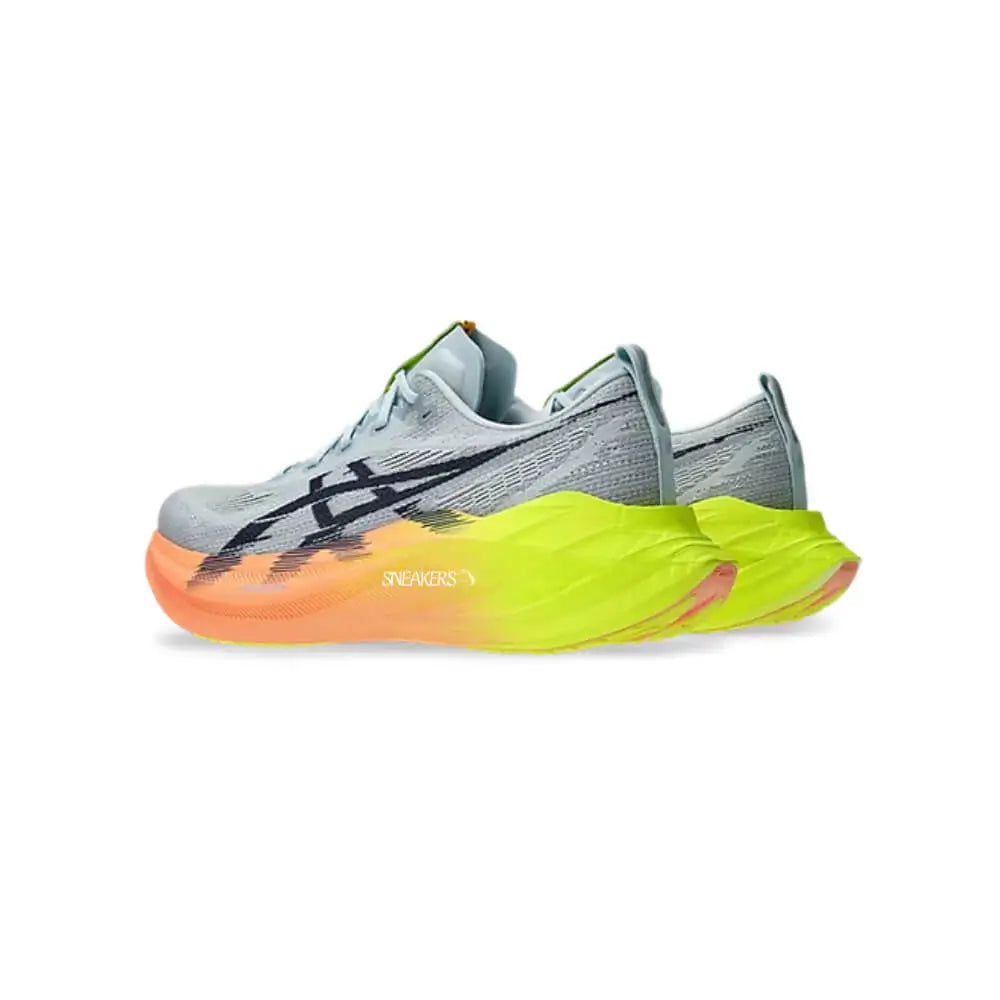 ASICS Superblast 2 Paris Running Shoes Grey Safety Yellow Orange