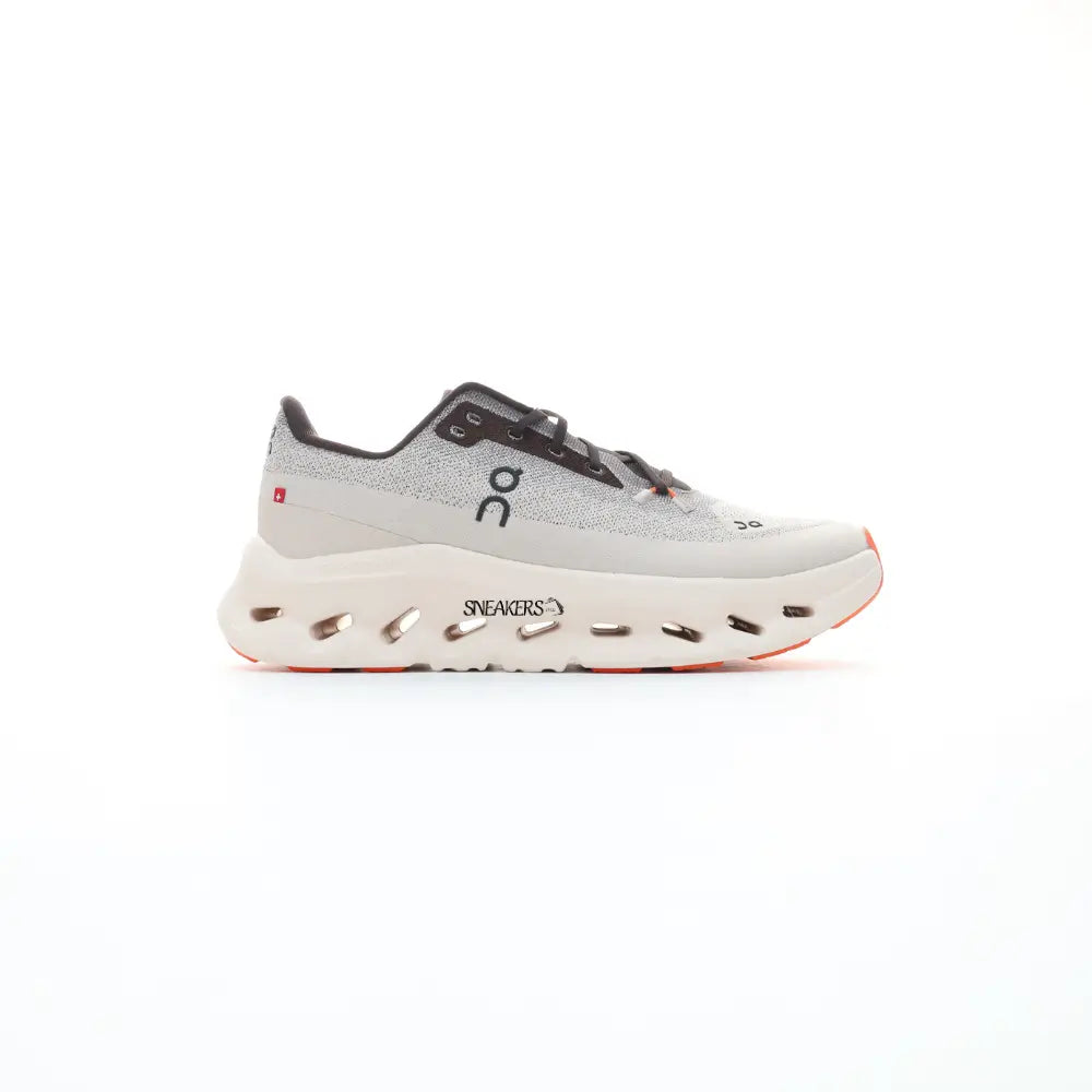 On Cloudtilt light grey with orange