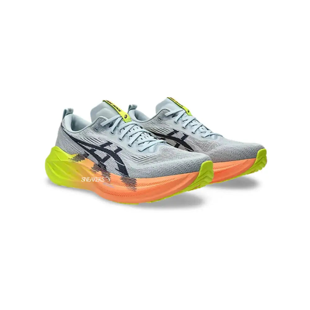 ASICS Superblast 2 Paris Running Shoes Grey Safety Yellow Orange
