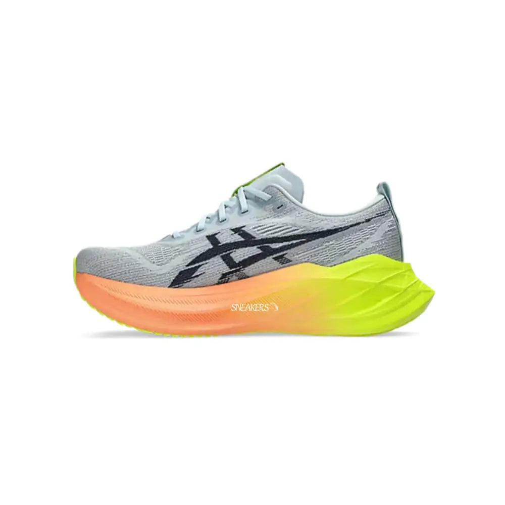 ASICS Superblast 2 Paris Running Shoes Grey Safety Yellow Orange
