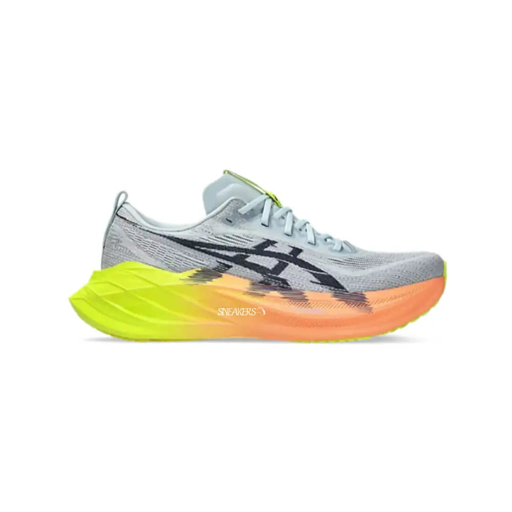 ASICS Superblast 2 Paris Running Shoes Grey Safety Yellow Orange