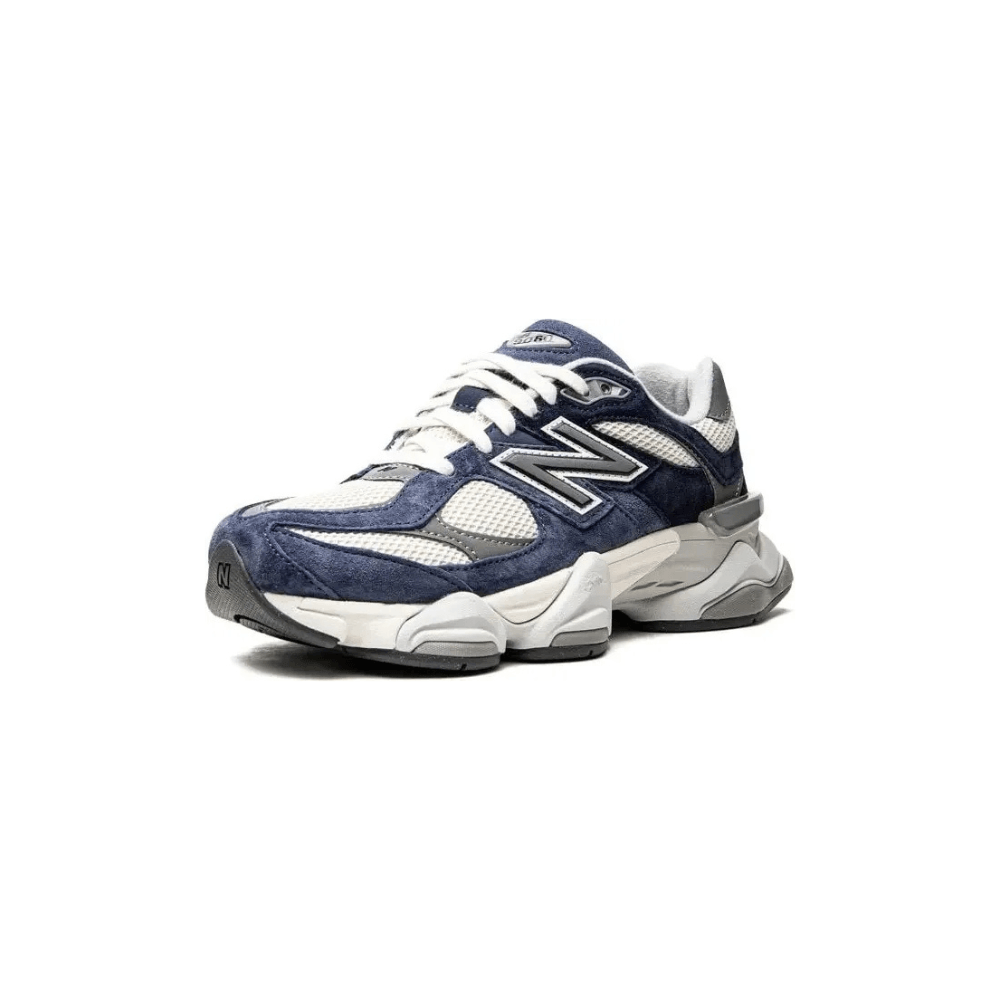 New Balance 9060 Blue Suede Cream