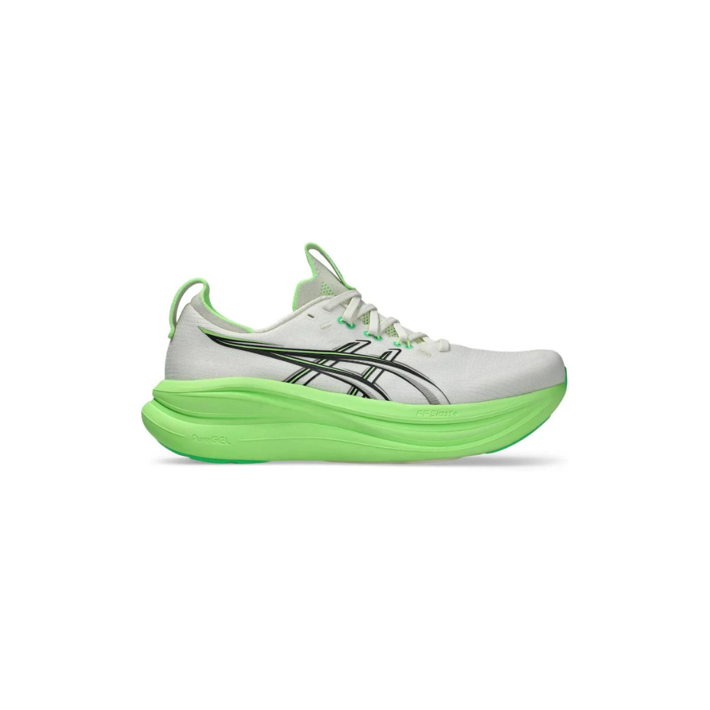 ASICS GEL-NIMBUS 28 Cream Black Neon Green