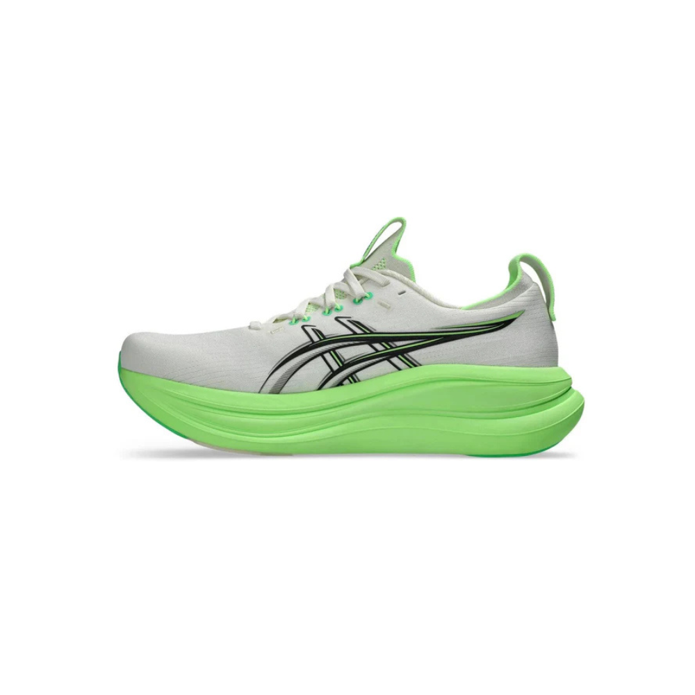 ASICS GEL-NIMBUS 28 Cream Black Neon Green