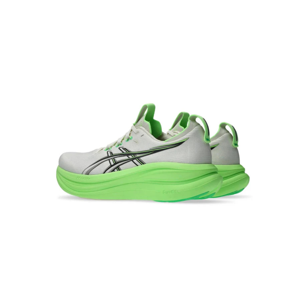 ASICS GEL-NIMBUS 28 Cream Black Neon Green