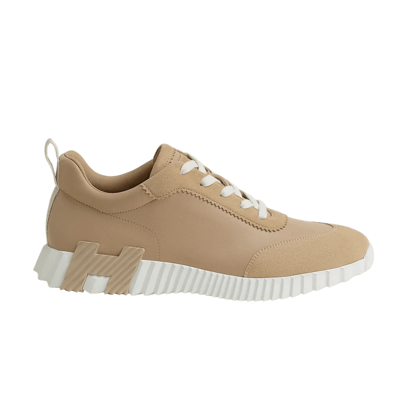 Hermès Trail Leather Sneakers Beige Blanc