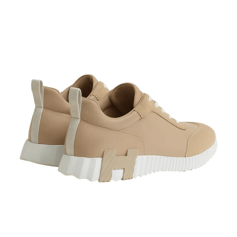 Hermès Trail Leather Sneakers Beige Blanc