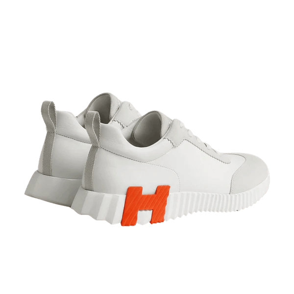 Hermès Trail Leather Sneakers White Orange H