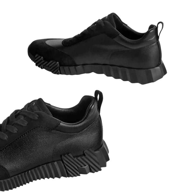 Hermès Trail Leather Sneakers All Black