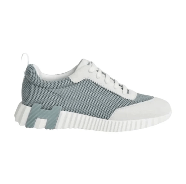 Hermès Trail Knit Sneakers White Sage Green